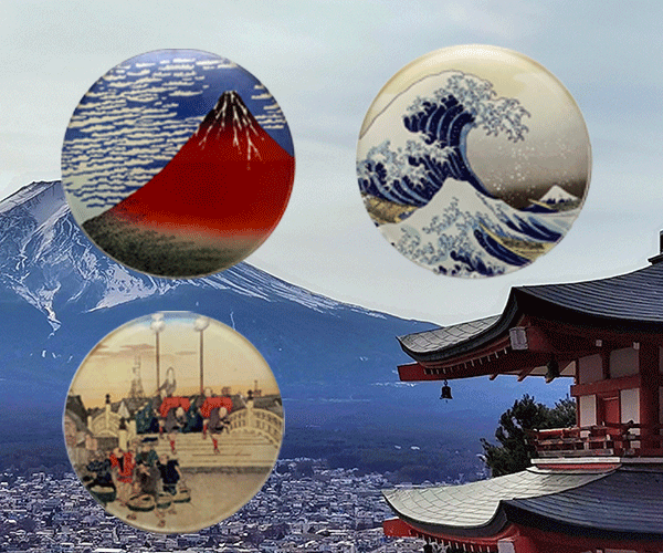 浮世絵コースター 3種類セット