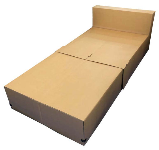 Cardboard Bed - Easy Assembly to Folding, Ideal for Everyday Use and as an Emergency Backup