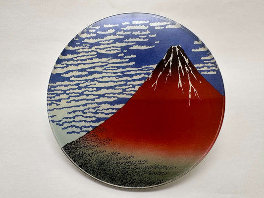"Ukiyo-e Coaster: 'Clear Skies and a Victorious Breeze' by Katsushika Hokusai"
