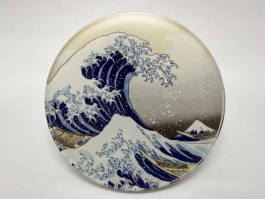 "Ukiyo-e Coaster: 'The Great Wave off Kanagawa' by Katsushika Hokusai"